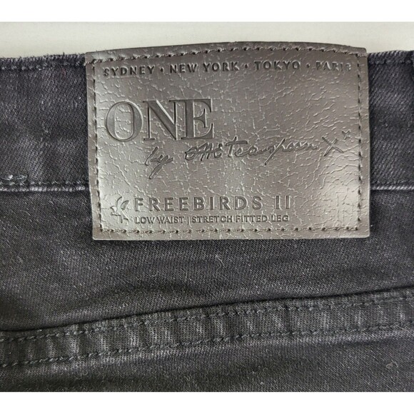 One Teaspoon Womens Petite Size 26P Black Punk Freebird II NWT - Picture 5 of 9